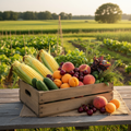 Large Produce Box - Farm Setting